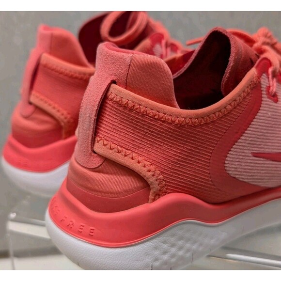 Womens Nike Free Sz 8 Coral Pink Athletic Running Sneakers Shoes Ah5208-800 - Picture 5 of 9